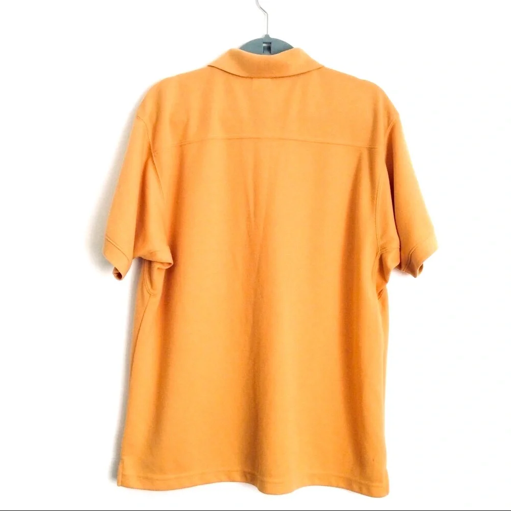 Vintage The North Face Yellow Gold Polo Shirt Golf Gorpcore Size L